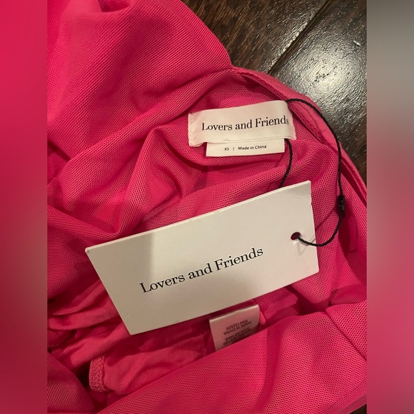NWT Lovers and Friends Liv Bodysuit Hot Pink - Picture 7 of 9